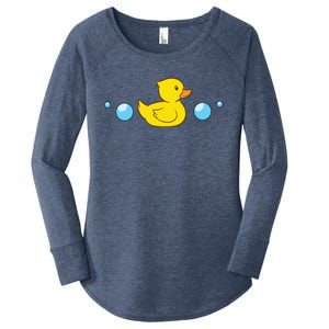 Rubber Duck In Water Love Rubber Ducks Gift Women's Perfect Tri Tunic Long Sleeve Shirt