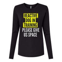 Reactive Dog In Training BOTH SIDES & Nervous Dog Owners Womens Cotton Relaxed Long Sleeve T-Shirt