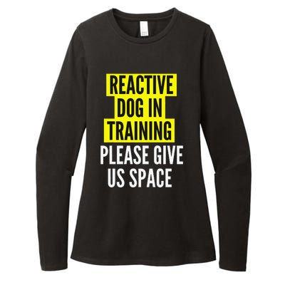 Reactive Dog In Training BOTH SIDES & Nervous Dog Owners Womens CVC Long Sleeve Shirt