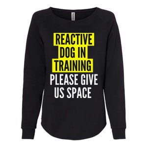 Reactive Dog In Training BOTH SIDES & Nervous Dog Owners Womens California Wash Sweatshirt