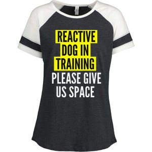 Reactive Dog In Training BOTH SIDES & Nervous Dog Owners Enza Ladies Jersey Colorblock Tee