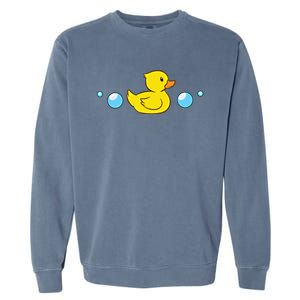 Rubber Duck In Water Love Rubber Ducks Gift Garment-Dyed Sweatshirt