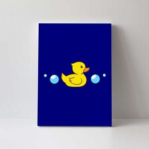 Rubber Duck In Water Love Rubber Ducks Gift Canvas