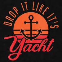 Retro Drop It Likes Its Yacht Funny Sailing Ladies PosiCharge Tri-Blend Wicking Tank