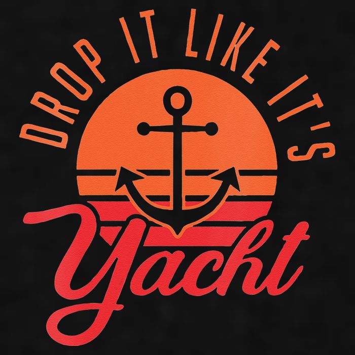 Retro Drop It Likes Its Yacht Funny Sailing Ladies PosiCharge Tri-Blend Wicking Tank
