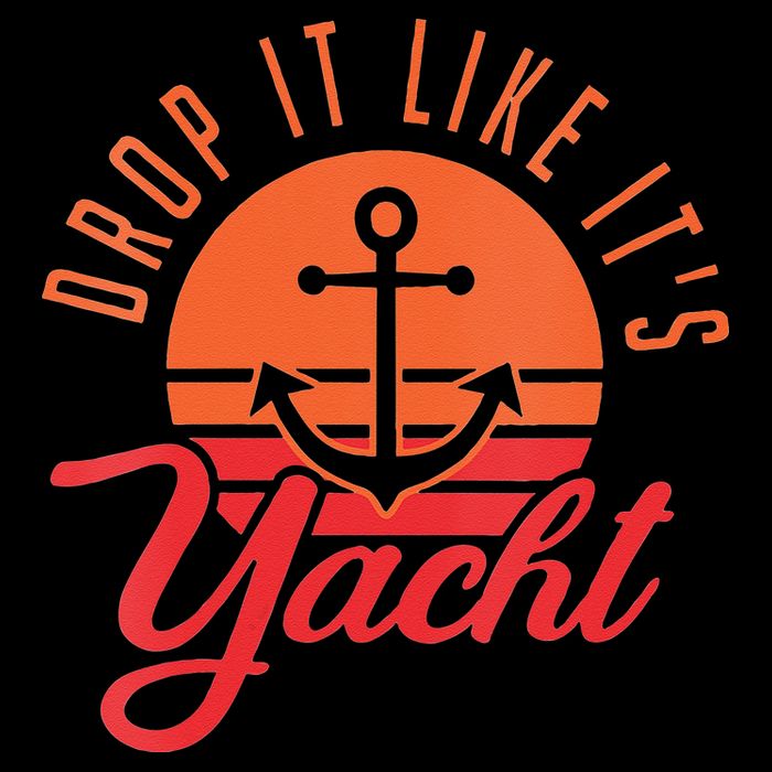 Retro Drop It Likes Its Yacht Funny Sailing Bucket Hat
