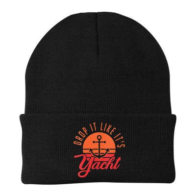 Retro Drop It Likes Its Yacht Funny Sailing Beanie