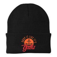 Retro Drop It Likes Its Yacht Funny Sailing Beanie