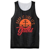Retro Drop It Likes Its Yacht Funny Sailing Mesh Reversible Basketball Jersey Tank