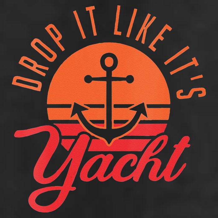 Retro Drop It Likes Its Yacht Funny Sailing 25L Jumbo Tote