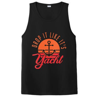 Retro Drop It Likes Its Yacht Funny Sailing PosiCharge Competitor Tank