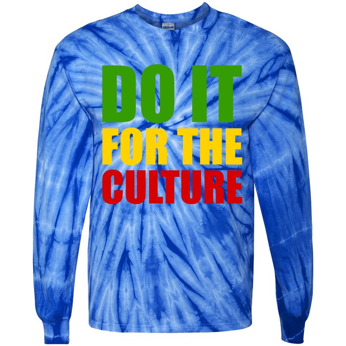 Rasta Do It For The Culture Jamaican Rastafarian Gift Tie-Dye Long Sleeve Shirt