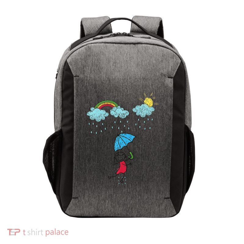 Rainbow Dreams In The Rain Vector Backpack