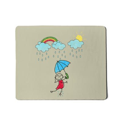 Rainbow Dreams In The Rain Mousepad