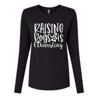 Raising Dogs Is Exhausting Womens Cotton Relaxed Long Sleeve T-Shirt