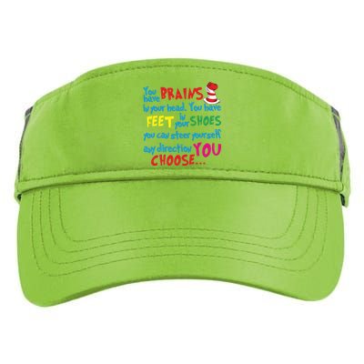 Reading Day Inspirational Teacher Reading Lover National Read Across America Adult Drive Performance Visor