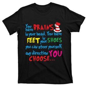 Reading Day Inspirational Teacher Reading Lover National Read Across America T-Shirt