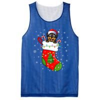 Rottweiler Dog In Christmas Sock Funny Santa Rottweiler Xmas Cool Gift Mesh Reversible Basketball Jersey Tank