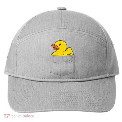 Rubber Duck In Pocket Rubber Duckie 7-Panel Snapback Hat