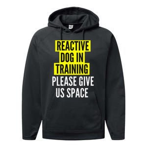 Reactive Dog In Training & Nervous Dog Owners BOTH SIDES Performance Fleece Hoodie