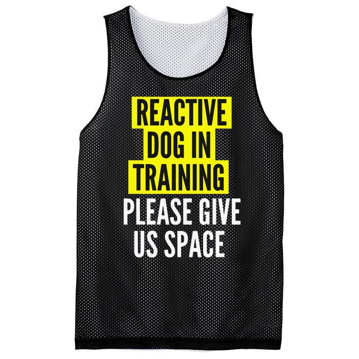 Reactive Dog In Training & Nervous Dog Owners BOTH SIDES Mesh Reversible Basketball Jersey Tank