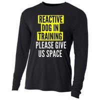 Reactive Dog In Training & Nervous Dog Owners BOTH SIDES Cooling Performance Long Sleeve Crew