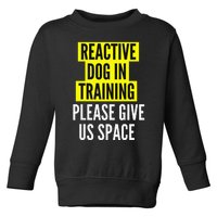 Reactive Dog In Training & Nervous Dog Owners BOTH SIDES Toddler Sweatshirt