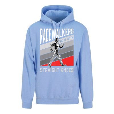 Racewalkers Do It With Straight Knees Meaningful Gift National Walking Day Meani Unisex Surf Hoodie