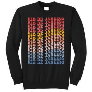 Rio De Janeiro City Groovy Retro Sweatshirt