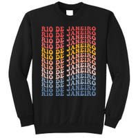 Rio De Janeiro City Groovy Retro Sweatshirt