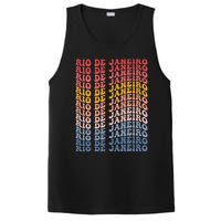 Rio De Janeiro City Groovy Retro PosiCharge Competitor Tank