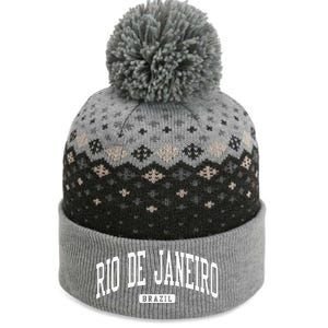 Rio De Janeiro Brazil College University Style The Baniff Cuffed Pom Beanie