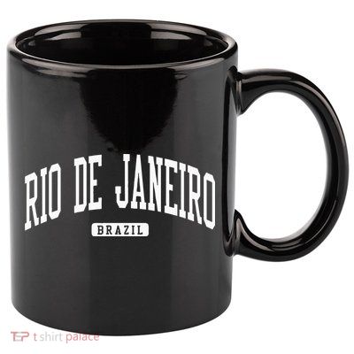 Rio De Janeiro Brazil College University Style 11oz C Handle Ceramic Mug