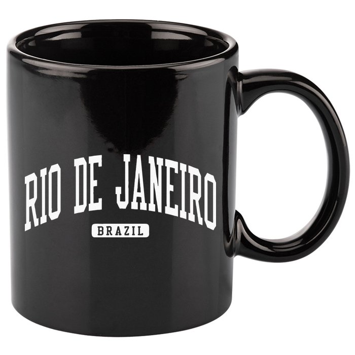Rio De Janeiro Brazil College University Style 11oz C Handle Ceramic Mug