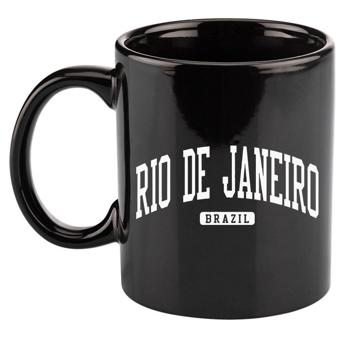 Rio De Janeiro Brazil College University Style 11oz C Handle Ceramic Mug