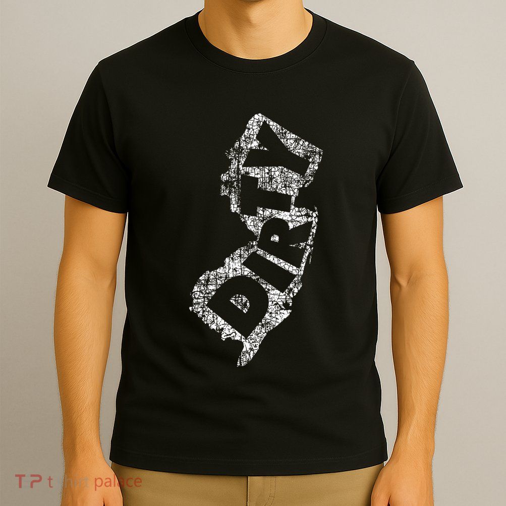 Retro Dirty Jerz Funny New Jersey Beach T-Shirt