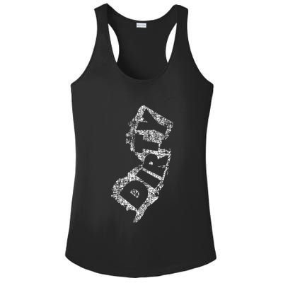 Retro Dirty Jerz Funny New Jersey Beach Ladies PosiCharge Competitor Racerback Tank