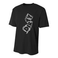 Retro Dirty Jerz Funny New Jersey Beach Youth Performance Sprint T-Shirt