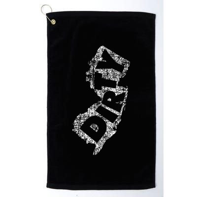 Retro Dirty Jerz Funny New Jersey Beach Golf Towel