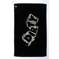 Retro Dirty Jerz Funny New Jersey Beach Golf Towel