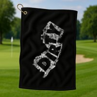 Retro Dirty Jerz Funny New Jersey Beach Golf Towel