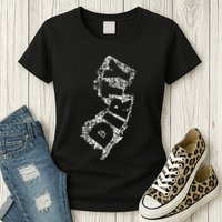 Retro Dirty Jerz Funny New Jersey Beach Womens T-Shirt