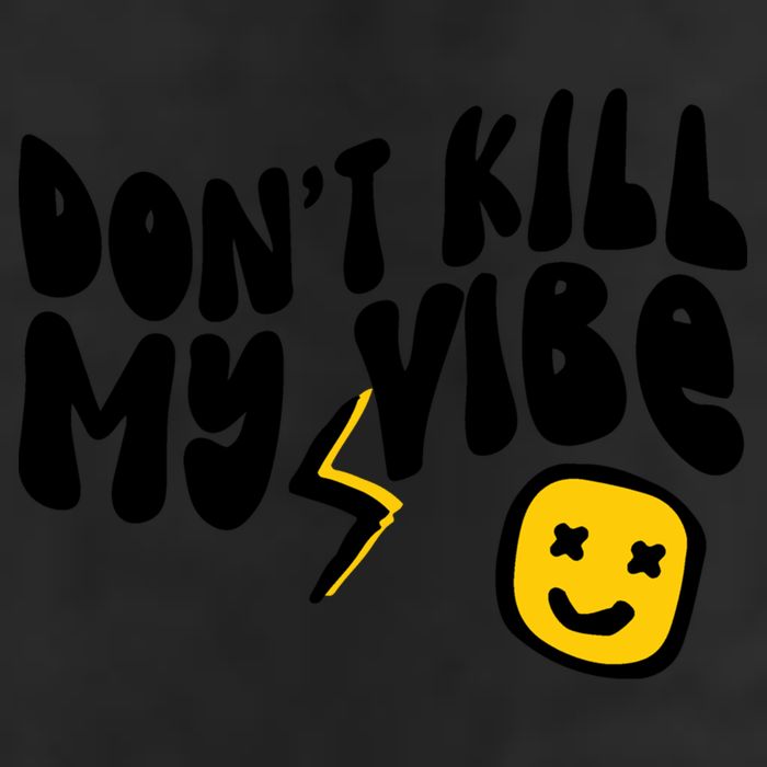Retro Dont Kill My Vibe Hippie Gift Adult Drive Performance Visor