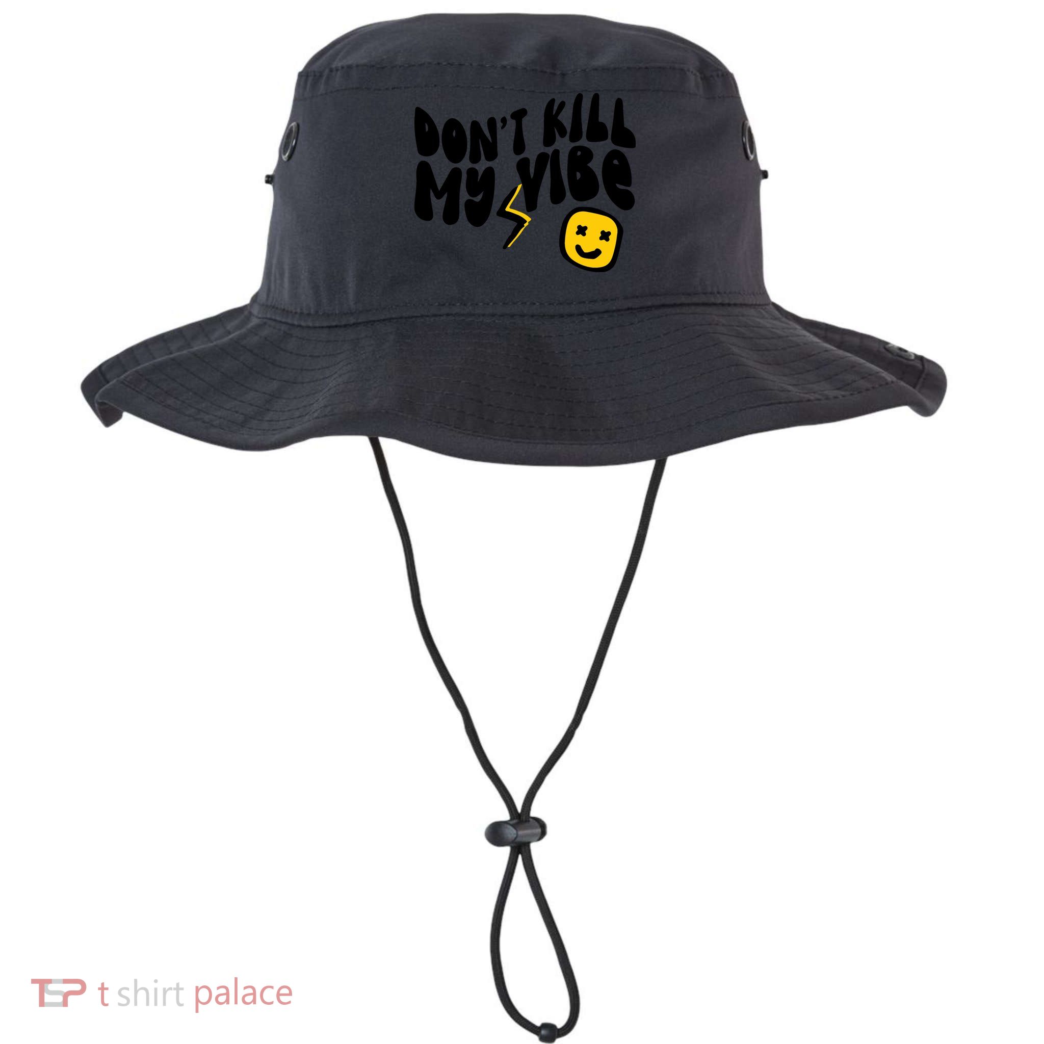 Retro Dont Kill My Vibe Hippie Gift Bucket Hat