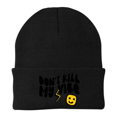 Retro Dont Kill My Vibe Hippie Gift Beanie
