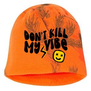 Retro Dont Kill My Vibe Hippie Gift Kati - Camo Knit Beanie