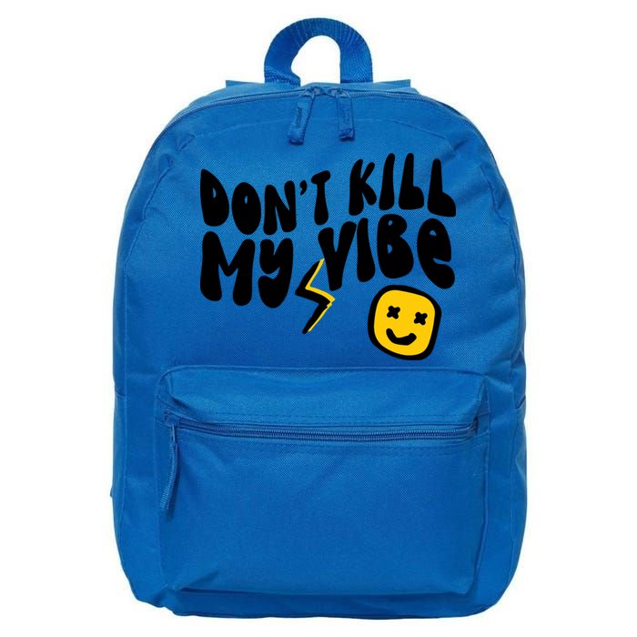 Retro Dont Kill My Vibe Hippie Gift 16 in Basic Backpack