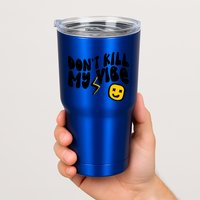 Retro Dont Kill My Vibe Hippie Gift Tumbler