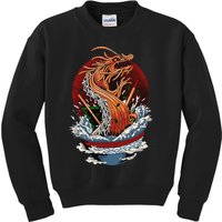 Ra Dragon Kaiju Dragon Japanese Noodle Funny Anime Kids Sweatshirt