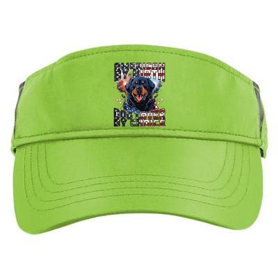 Rottweiler Dog Lover Patriotic 4th Of July Adult Drive Performance Visor